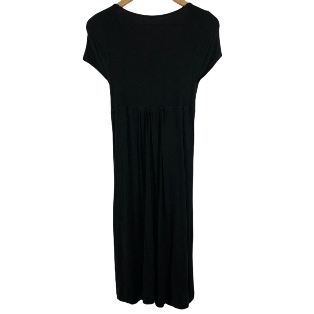 J. Crew black crossover v-neck dress, S - Picture 2 of 8